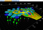 3D визуализация скважинных данных