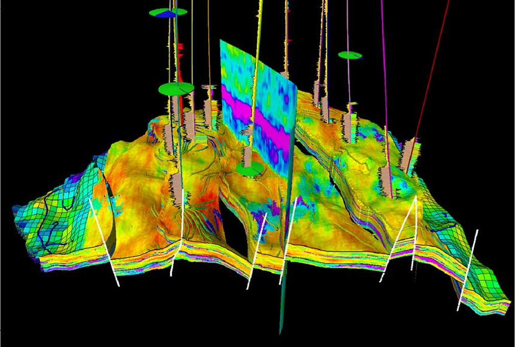 Комплексное использование данных сейсмической и геологической интерпретации, а также данных по добыче, позволяет повысить объективность 3D модели месторождения
