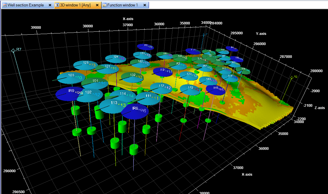 3D визуализация скважинных данных